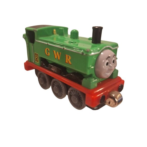 Learning Curve Other - 2002 Thomas & Friends Duck GWR #8 Green Train Engine Die-Cast Metal Vtg